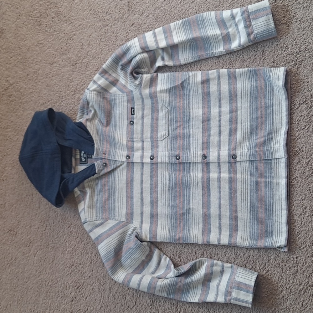 Boys Billabong Hooded Flannel Shirt Jacket